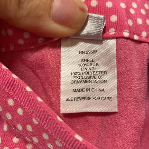 Pendleton Vintage Pink & White Polka Dot Skirt & Short Sleeve Blouse Set - Picture 11 of 15